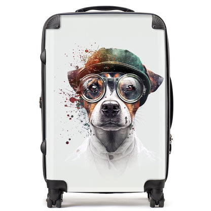 Jack Russell Terrier Dog Splashart Suitcase