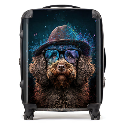 Labradoodle Dog Splashart Suitcase