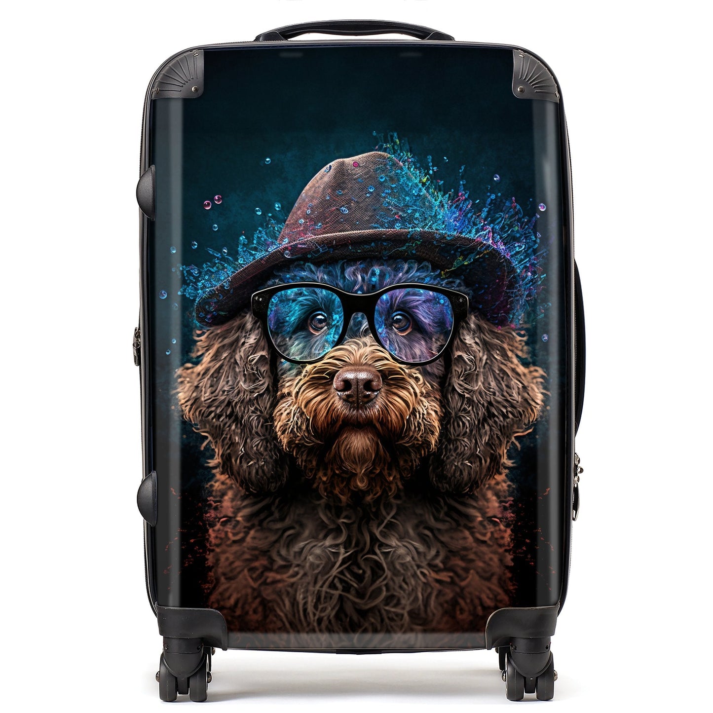 Labradoodle Dog Splashart Suitcase