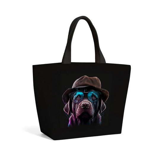 Labrador Retriever Dog Splashart Beach Shopper Tote Bag