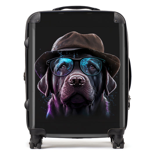 Labrador Retriever Dog Splashart Suitcase
