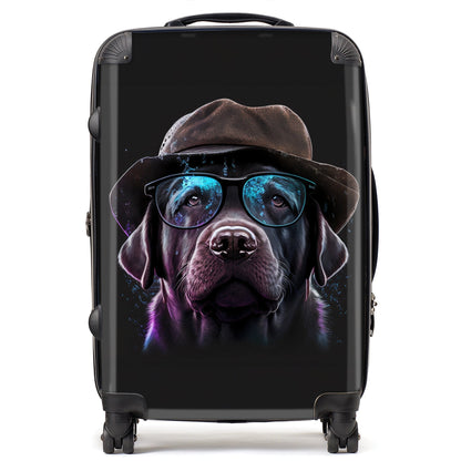 Labrador Retriever Dog Splashart Suitcase