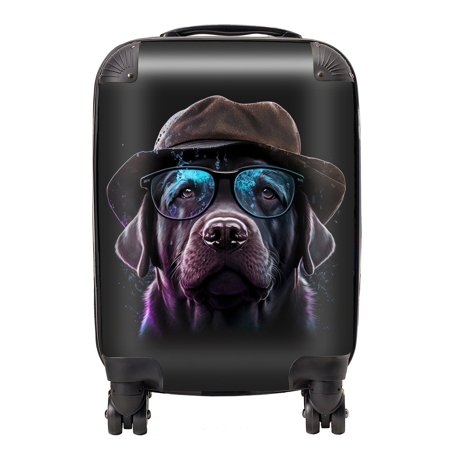 Labrador Retriever Dog Splashart Suitcase