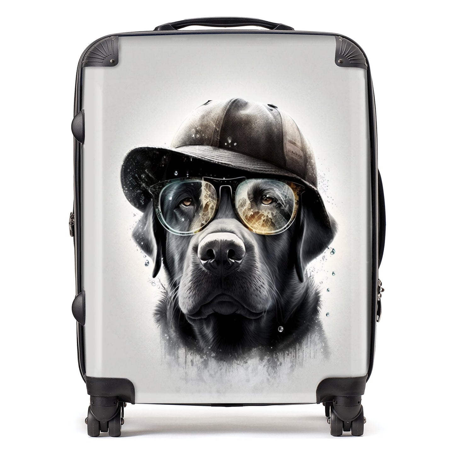 Labrador Retriever Dog With Hat Splashart Suitcase