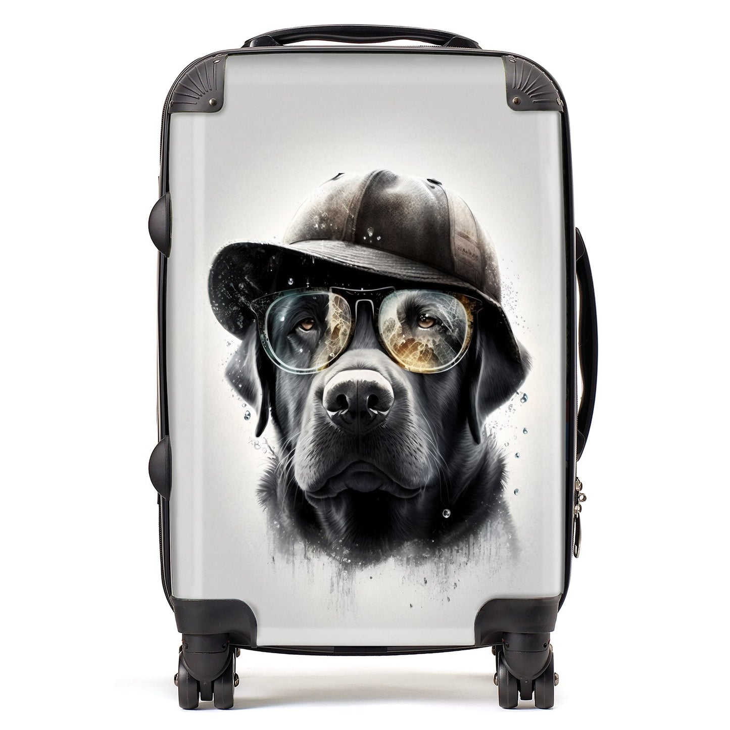 Labrador Retriever Dog With Hat Splashart Suitcase