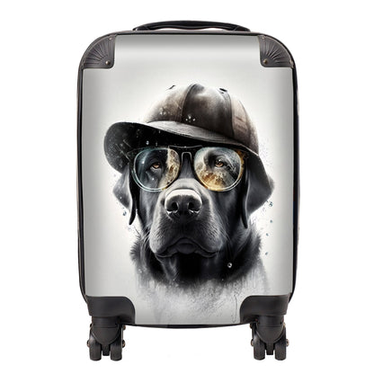 Labrador Retriever Dog With Hat Splashart Suitcase