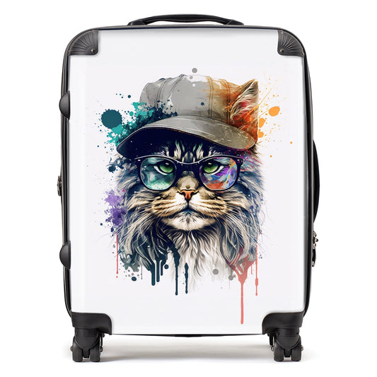 Maine Coon Cat Splashart Suitcase