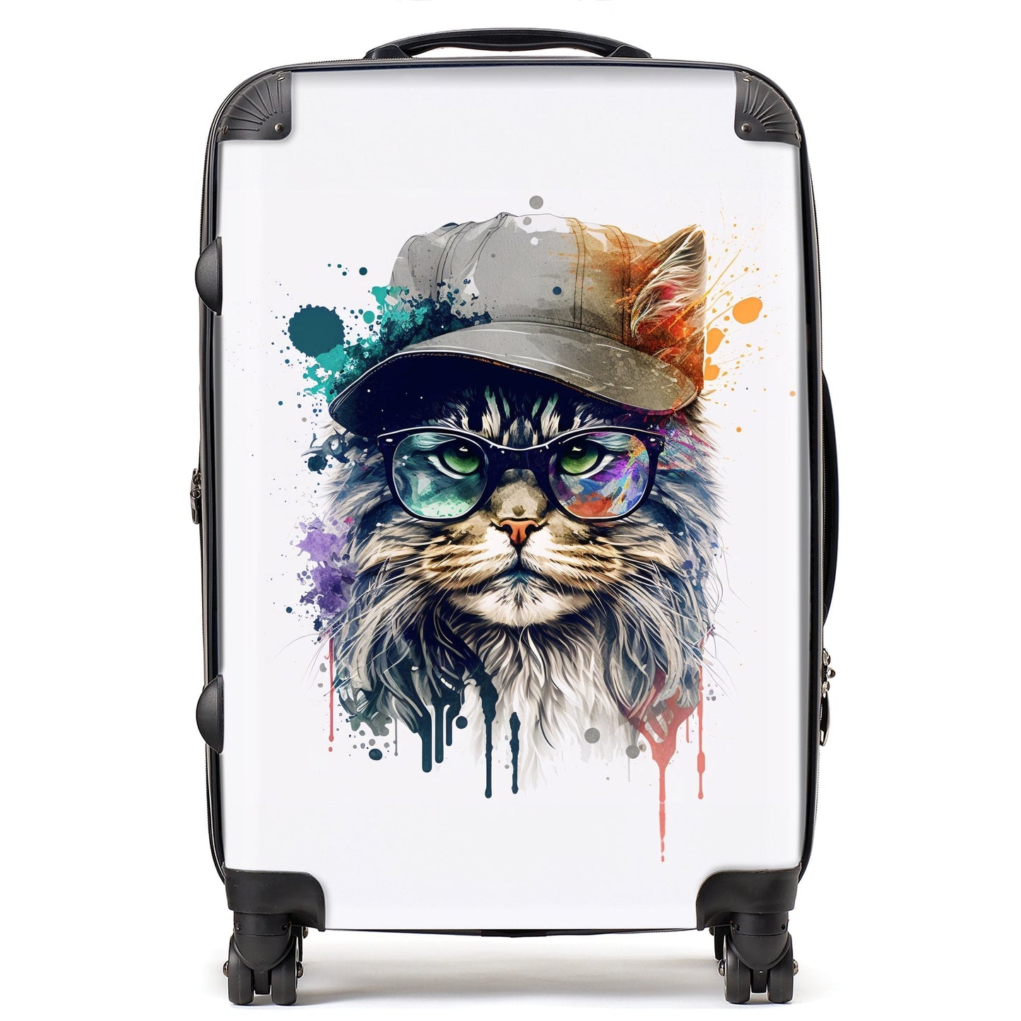 Maine Coon Cat Splashart Suitcase