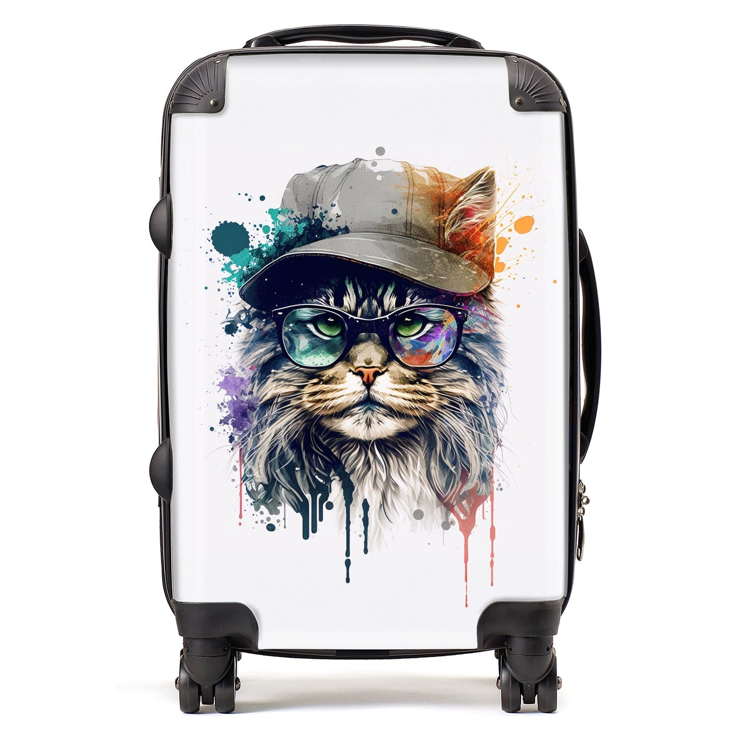 Maine Coon Cat Splashart Suitcase