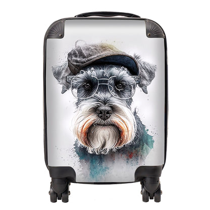 Miniature Schnauzer Dog Splashart Suitcase