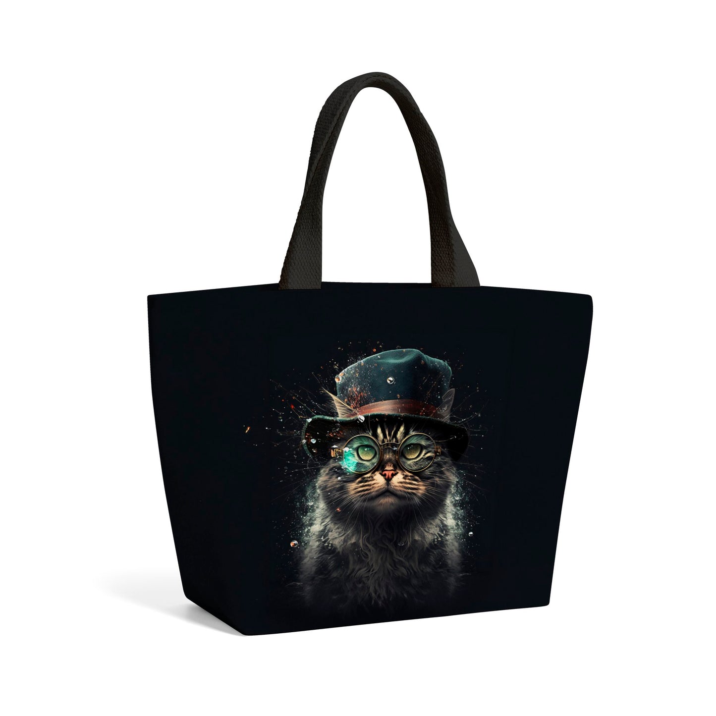 Norwegian Forest Cat Splashart Beach Shopper Tote Bag