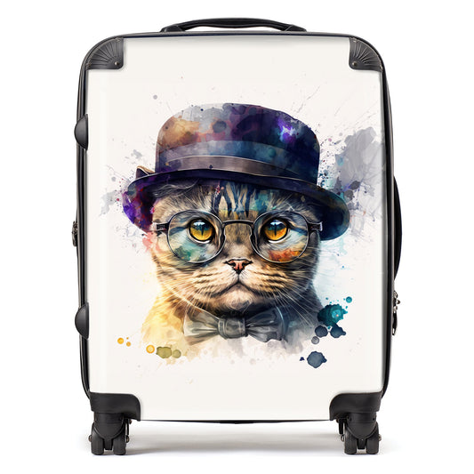 Scottish Fold Cat Splashart Suitcase