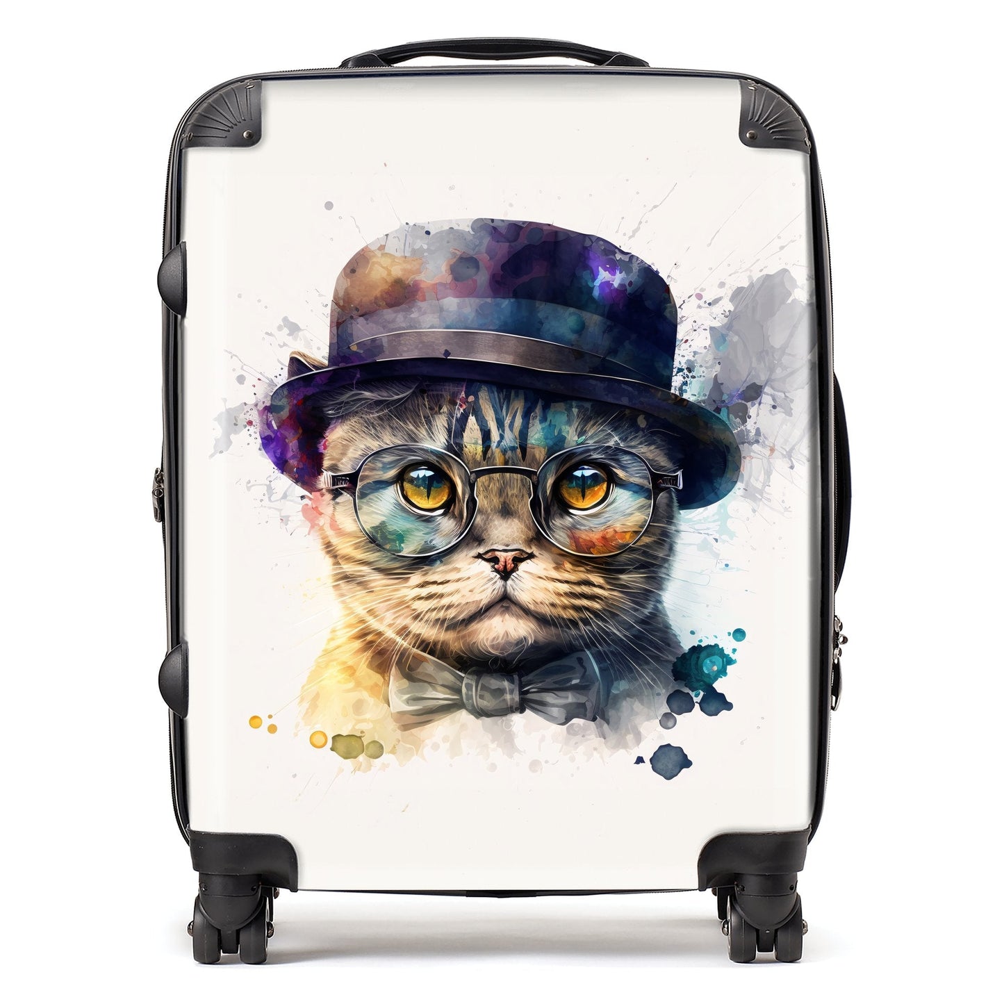 Scottish Fold Cat Splashart Suitcase