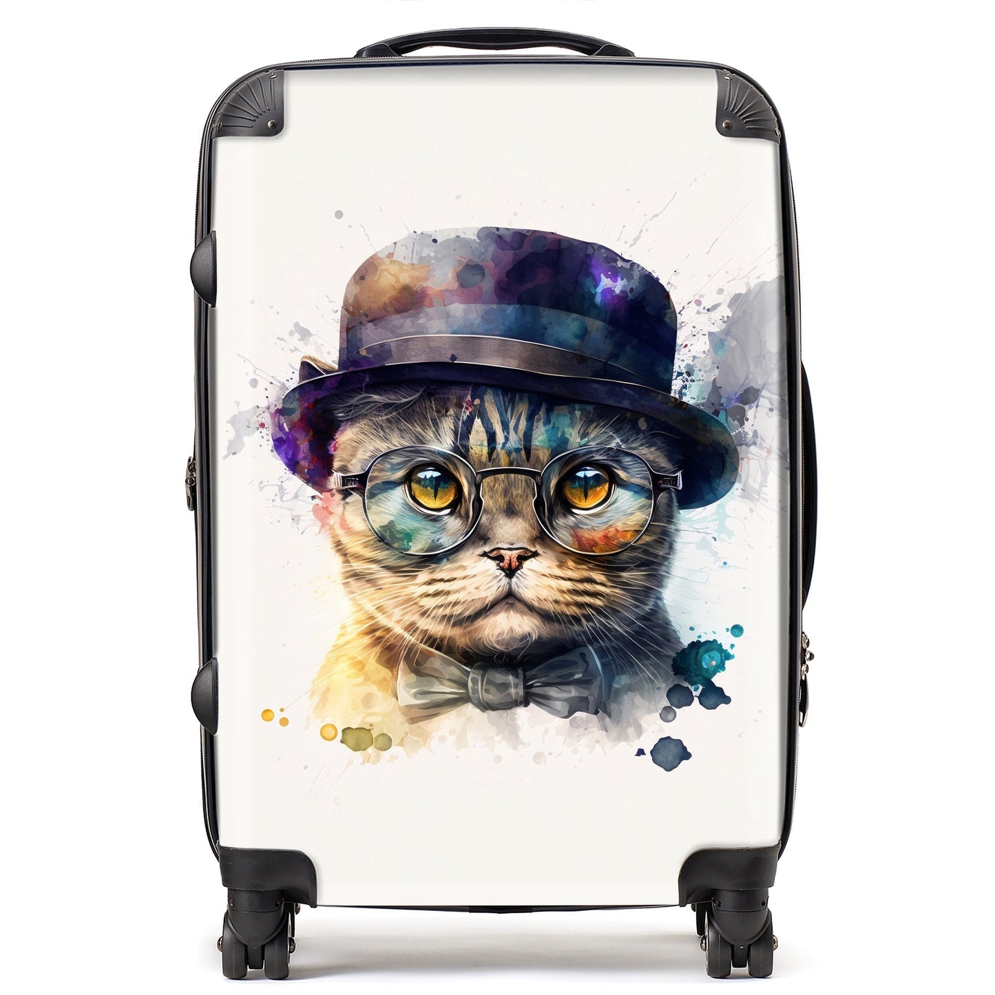 Scottish Fold Cat Splashart Suitcase