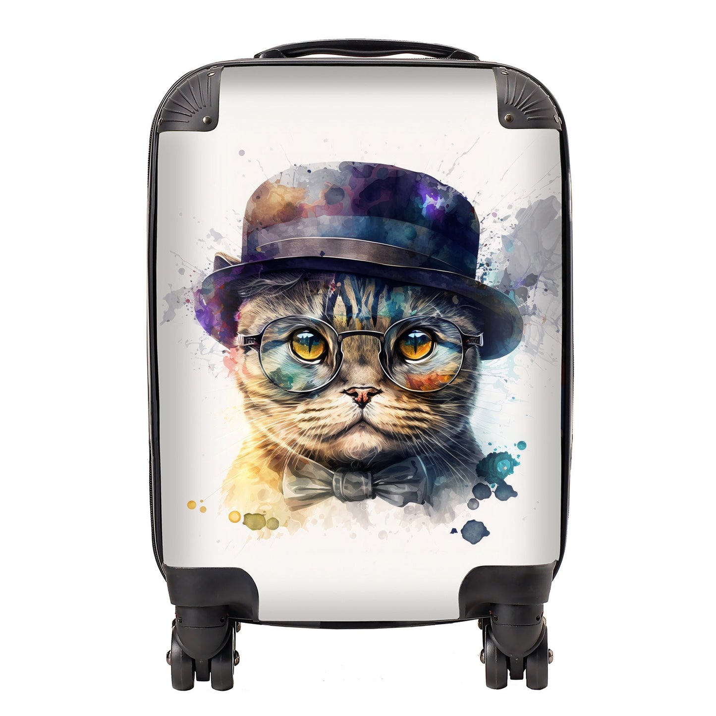 Scottish Fold Cat Splashart Suitcase