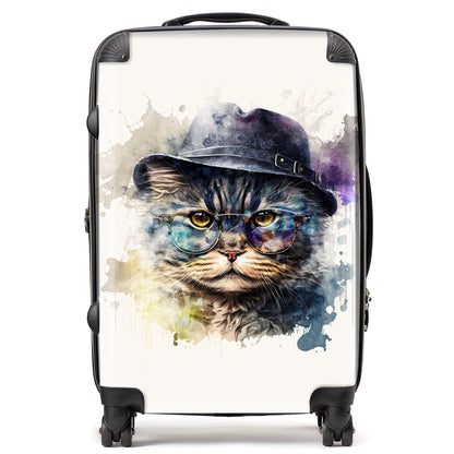 Selkirk Rex Cat Splashart Suitcase