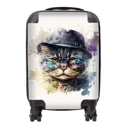 Selkirk Rex Cat Splashart Suitcase