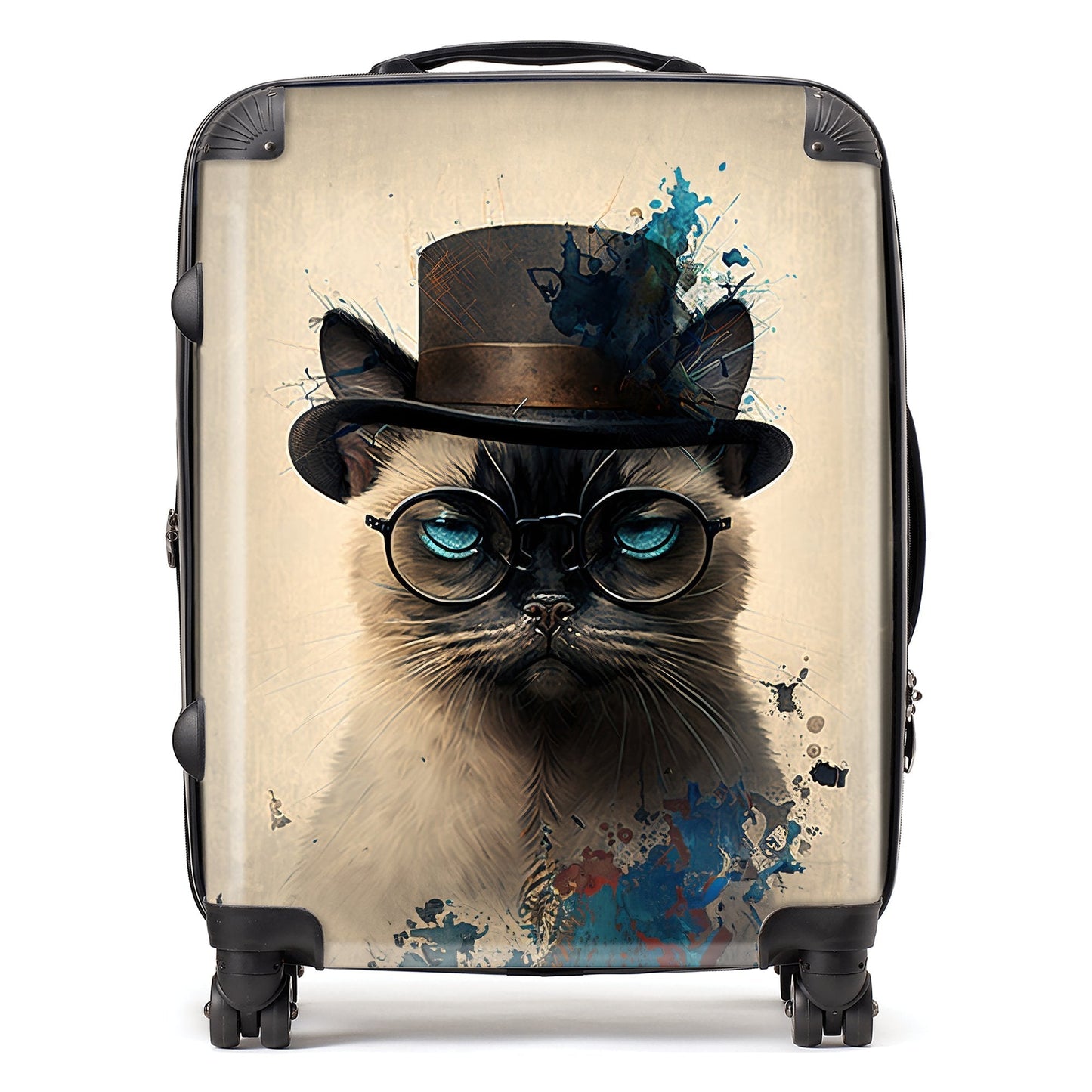 Siamese Cat Splashart Suitcase