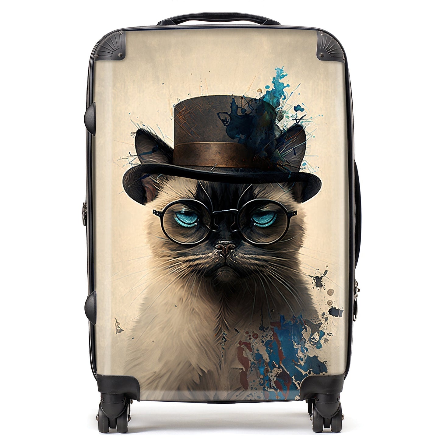 Siamese Cat Splashart Suitcase