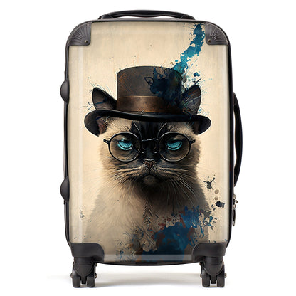 Siamese Cat Splashart Suitcase