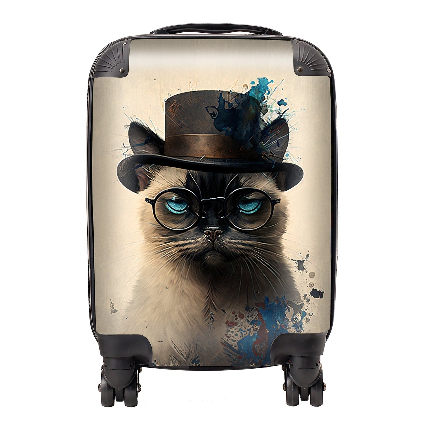 Siamese Cat Splashart Suitcase