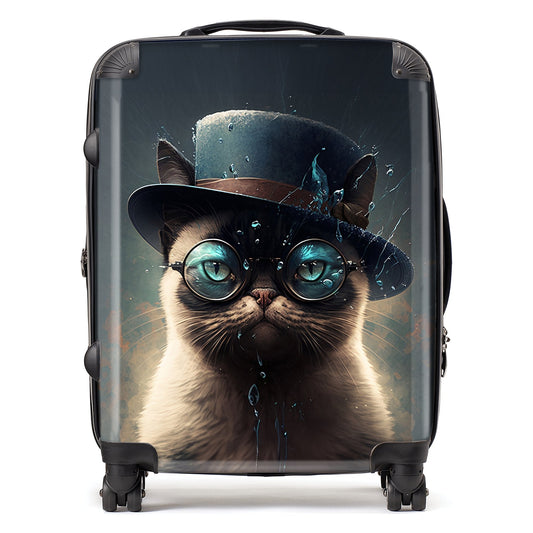 Siamese Cat Splashart Suitcase