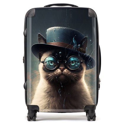 Siamese Cat Splashart Suitcase