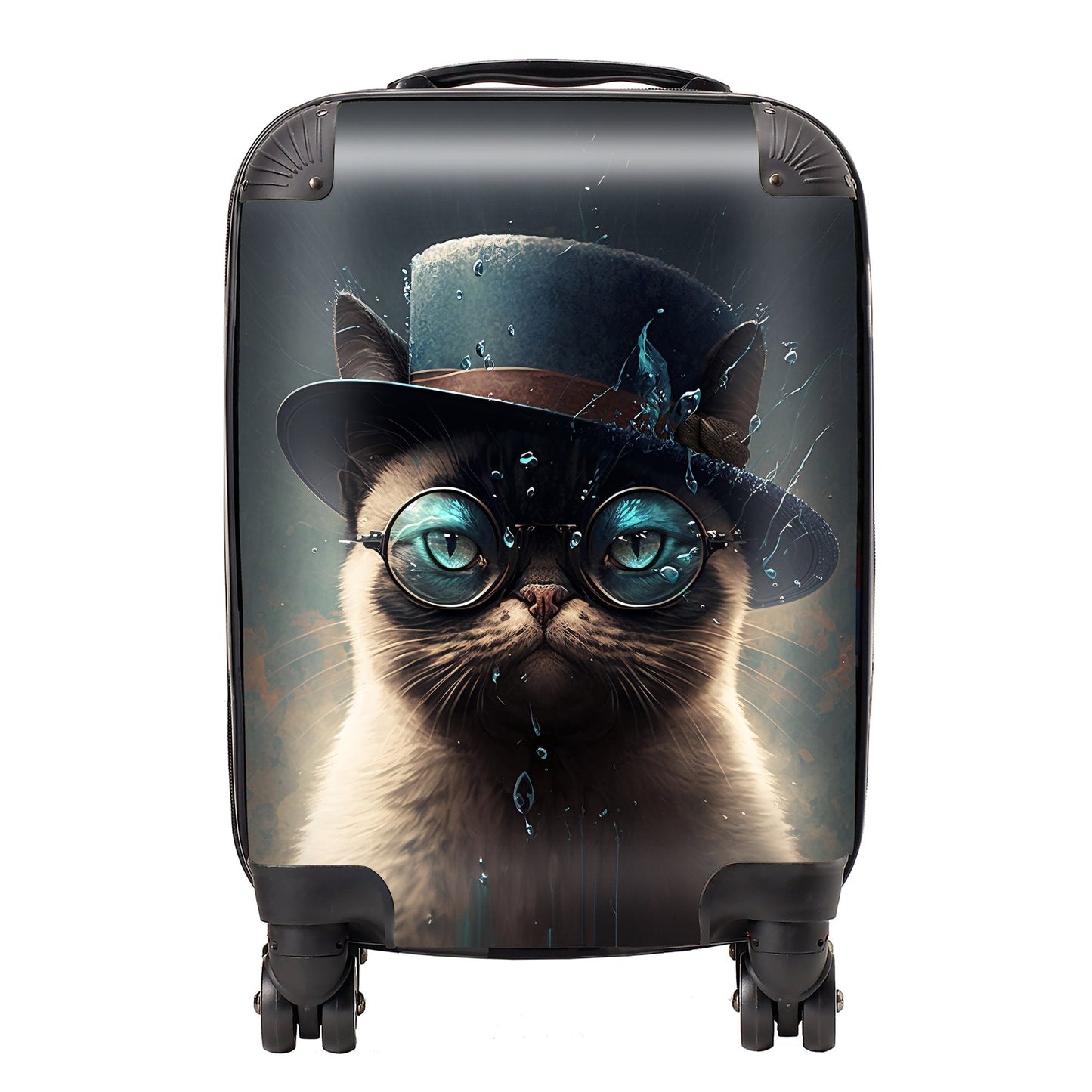 Siamese Cat Splashart Suitcase