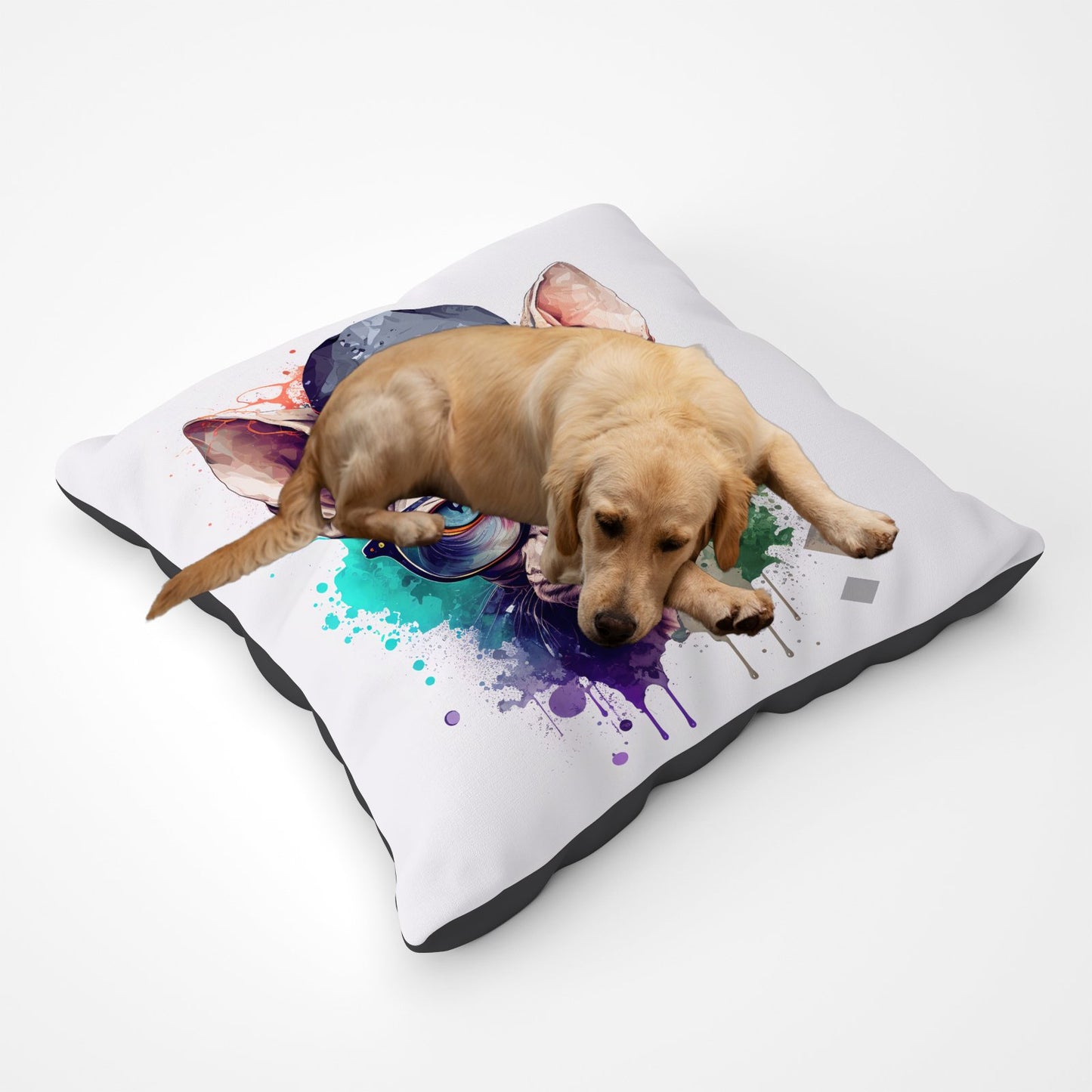 Sphynx Cat Face Splashart Pet Bed