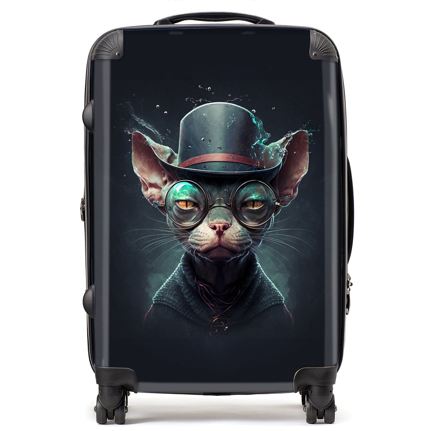 Sphynx Cat With Glases Splashart Suitcase