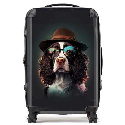 Springer Spaniel Dog Splashart Suitcase