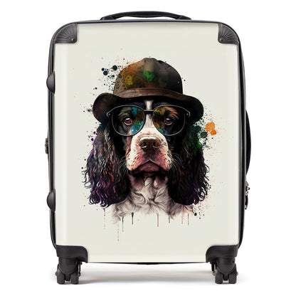 Springer Spaniel Dog Splashart Suitcase