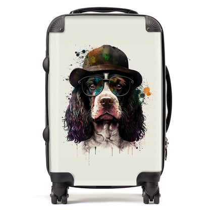 Springer Spaniel Dog Splashart Suitcase