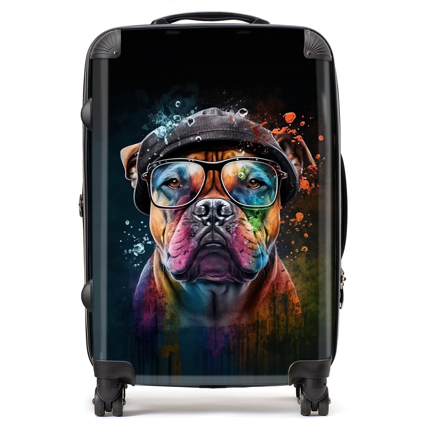 Staffordshire Bull Terrier Dog Splashart Suitcase