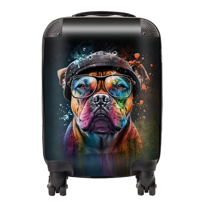 Staffordshire Bull Terrier Dog Splashart Suitcase