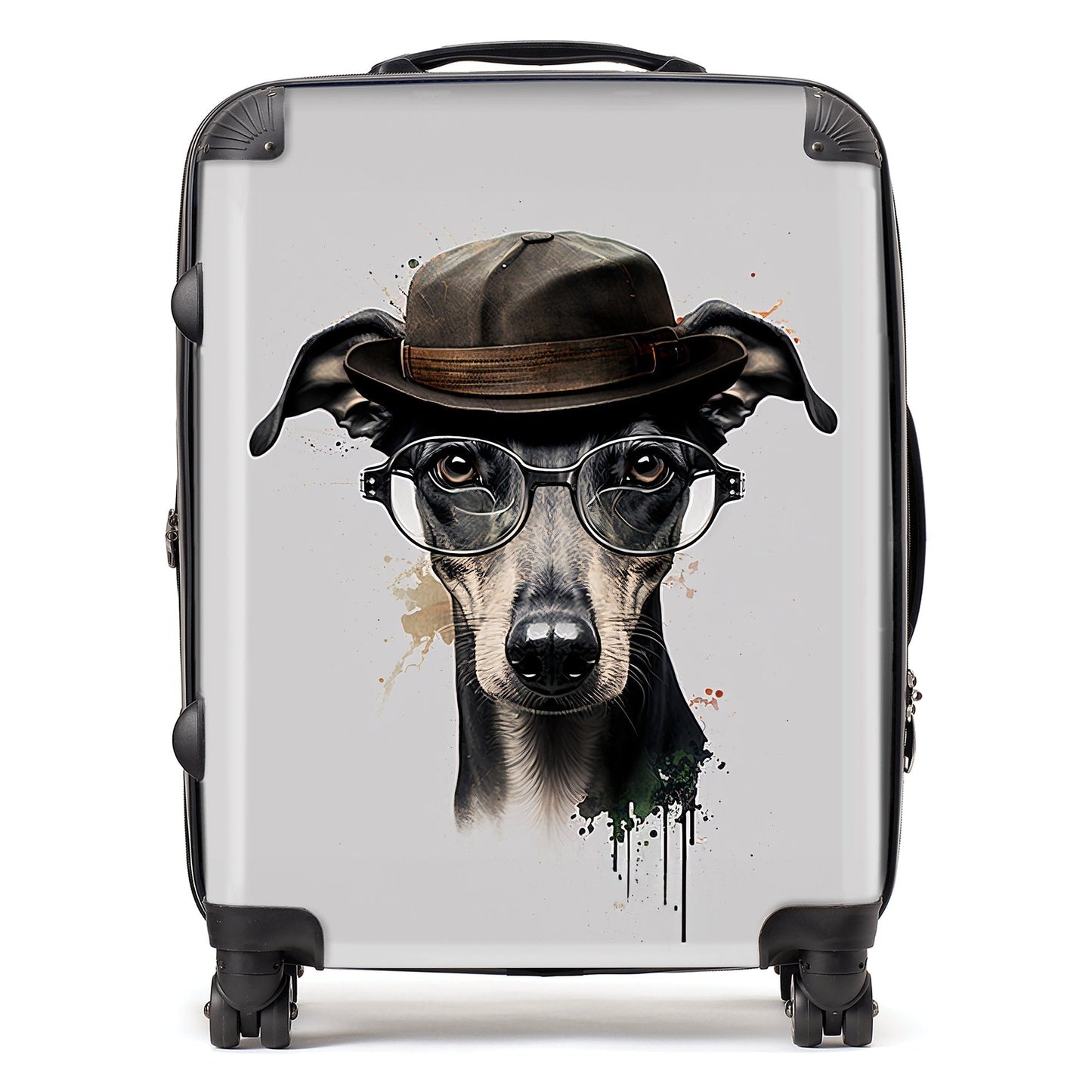 Whippet Dog Splashart Suitcase