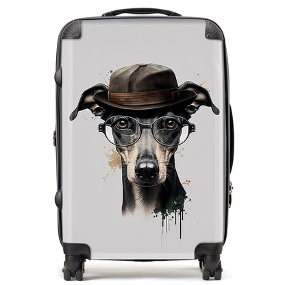 Whippet Dog Splashart Suitcase