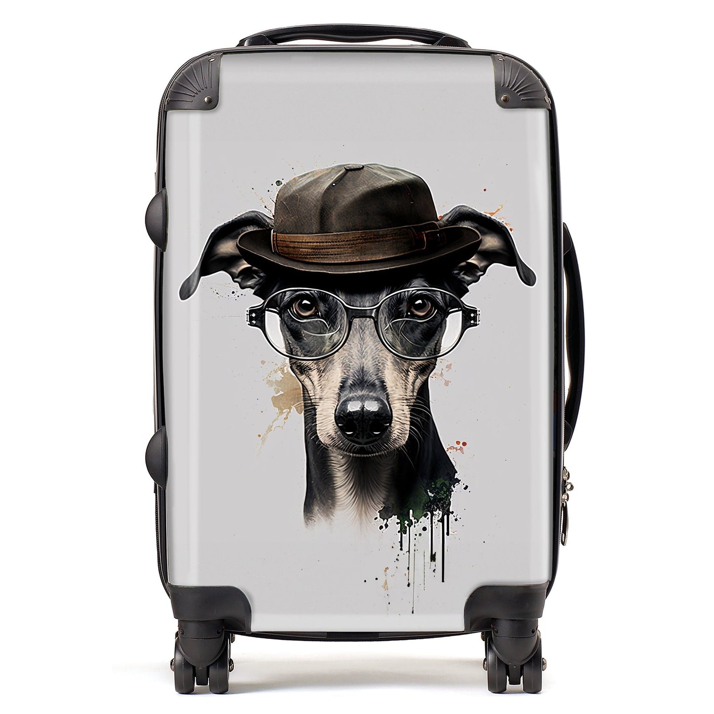 Whippet Dog Splashart Suitcase