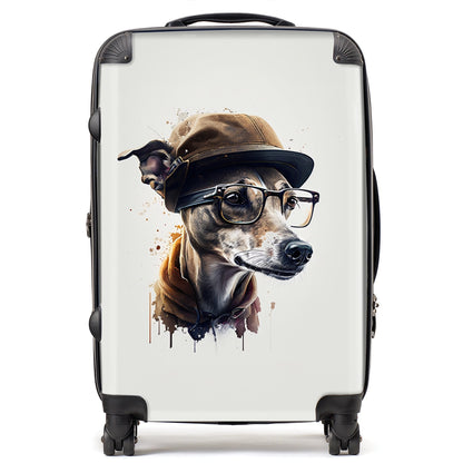 Whippet Dog Splashart Suitcase