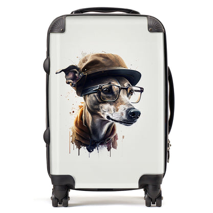 Whippet Dog Splashart Suitcase