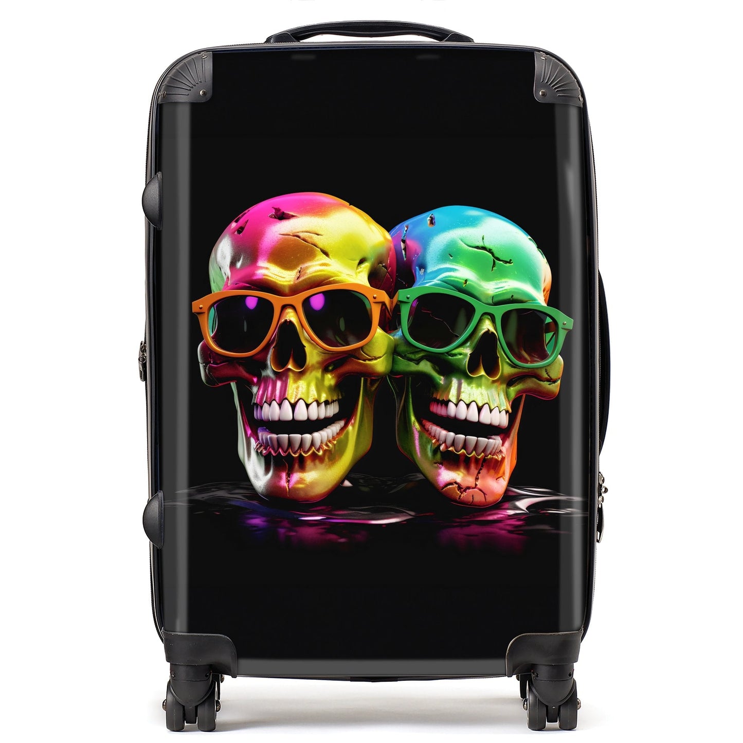 Happy Skeletons In Sunglasses Suitcase