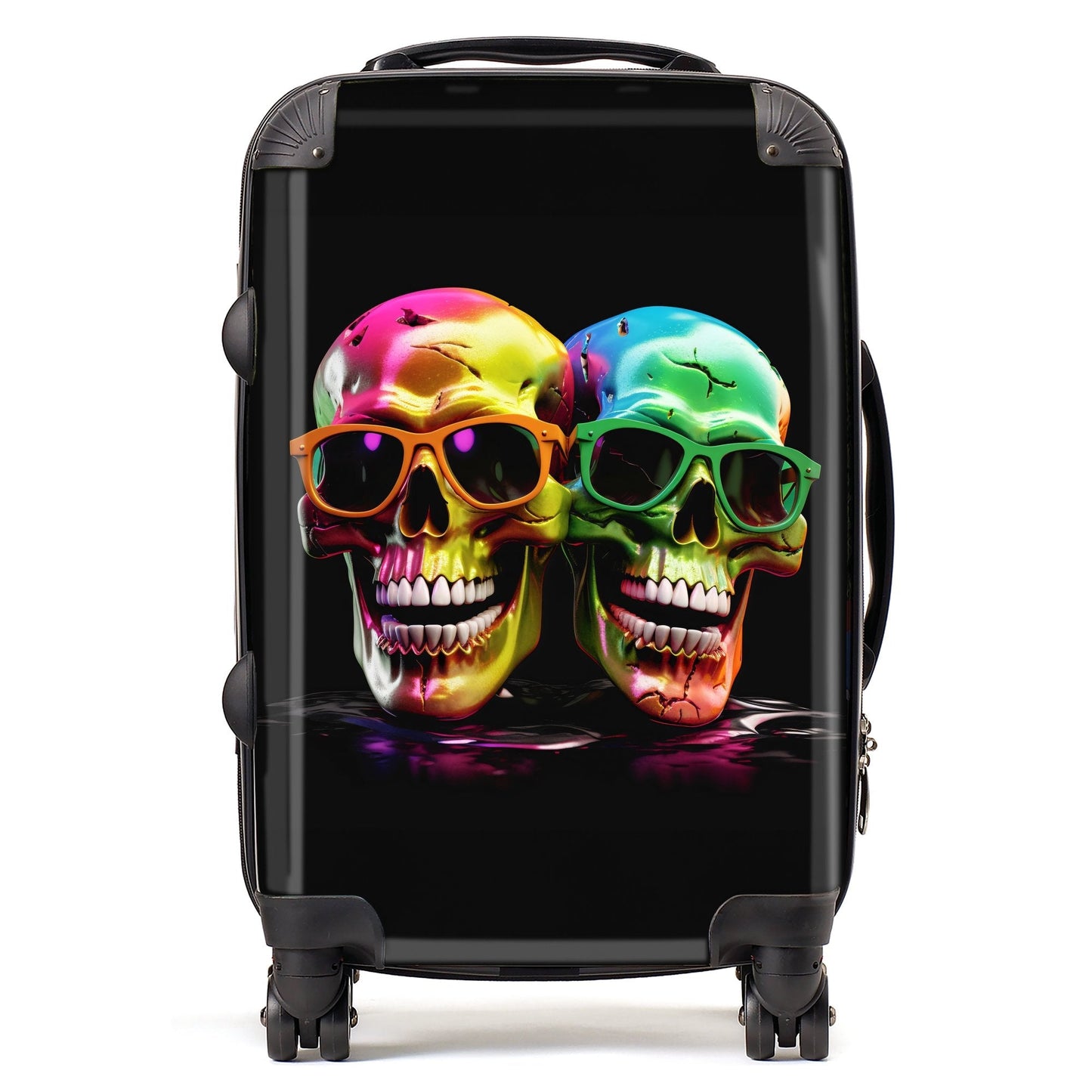 Happy Skeletons In Sunglasses Suitcase