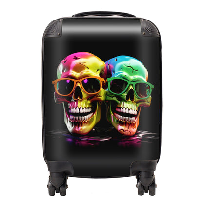 Happy Skeletons In Sunglasses Suitcase