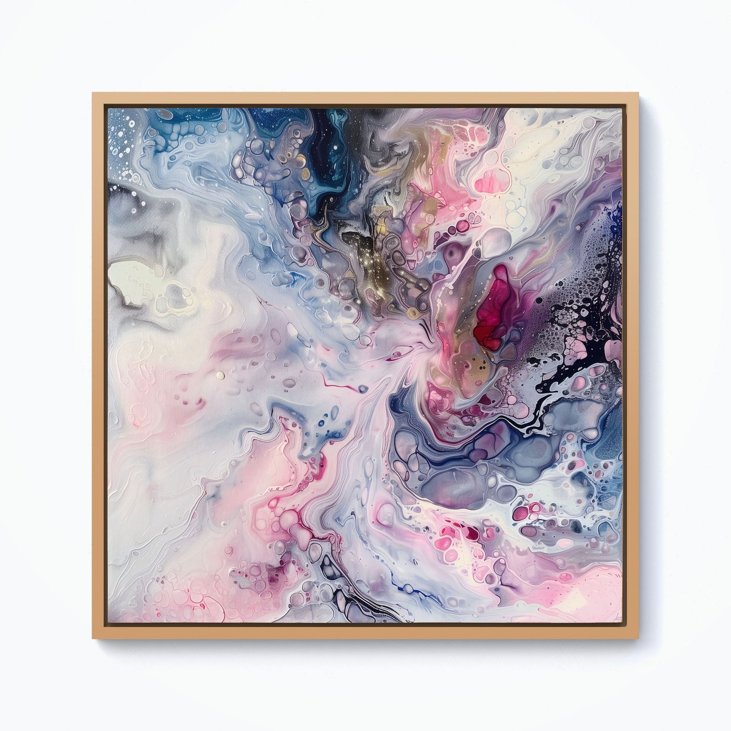 Ethereal Swirls: Dreams In Motion Framed Canvas