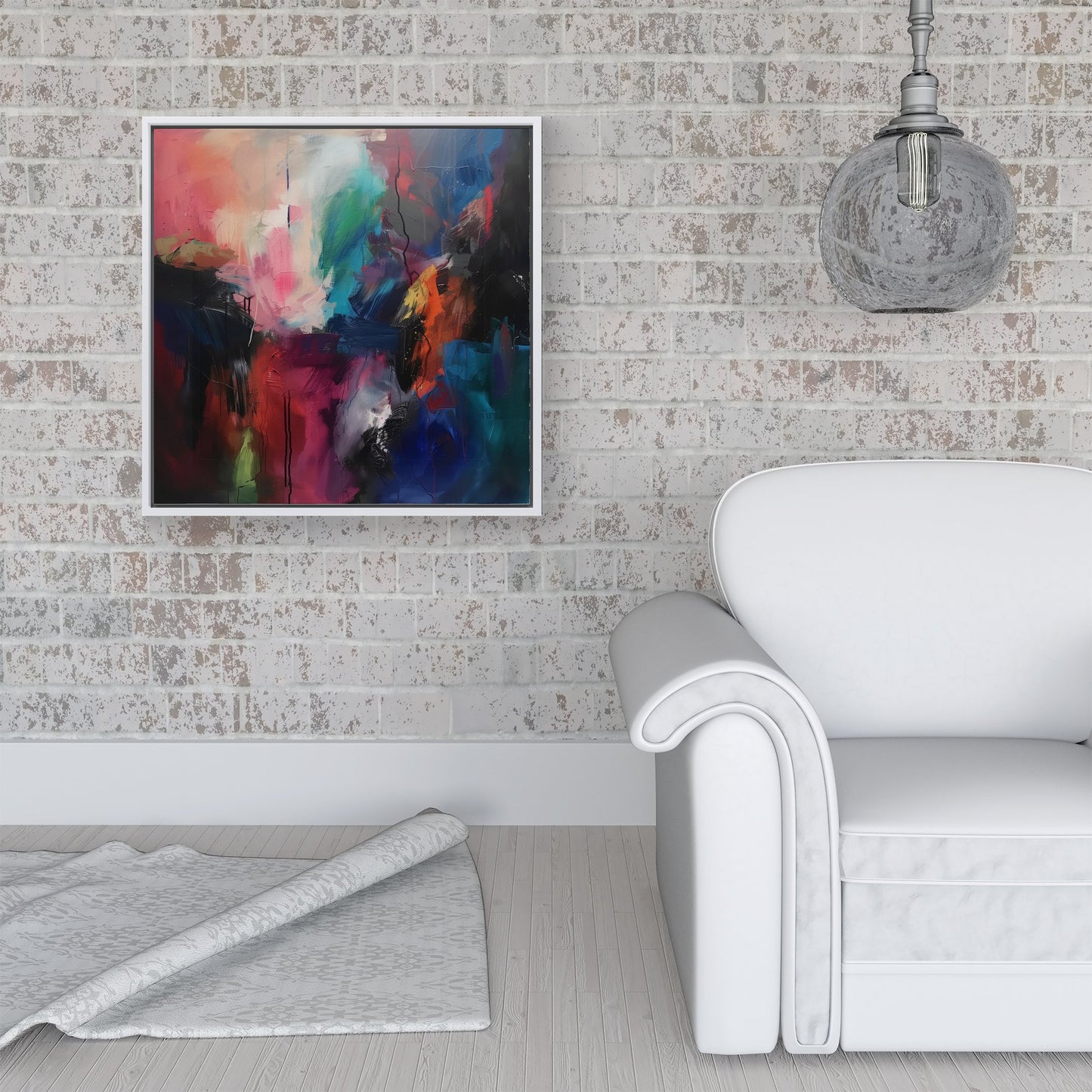 Cosmic Fusion: Colours Of The Universe Framed Canvas