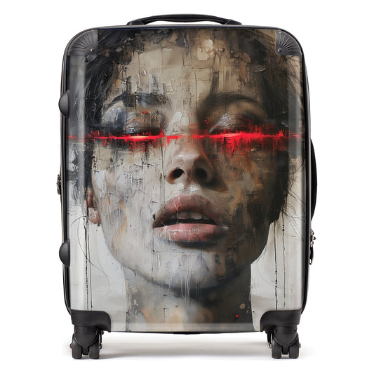 Abstract Face In Motion Suitcase