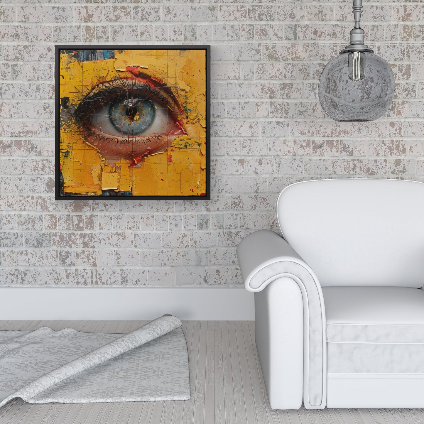 Ethereal Gaze Framed Canvas