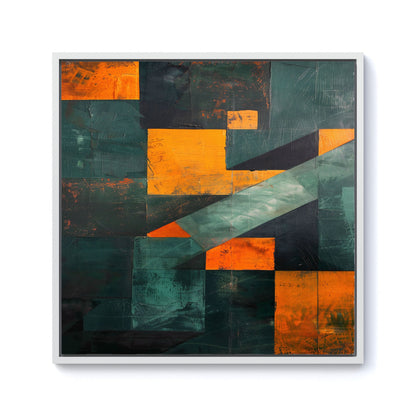 Dynamic Angles Framed Canvas