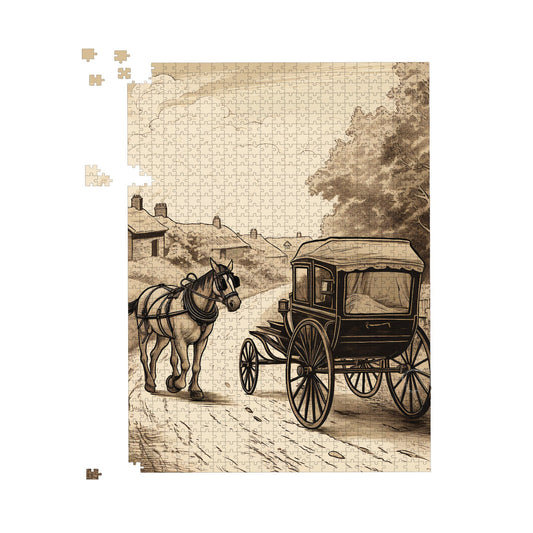 A Horse And His Cart Jigsaw Puzzle