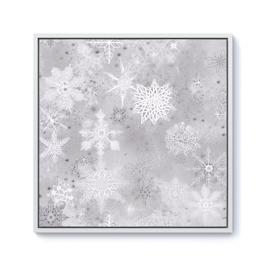 Snowflakes Framed Canvas